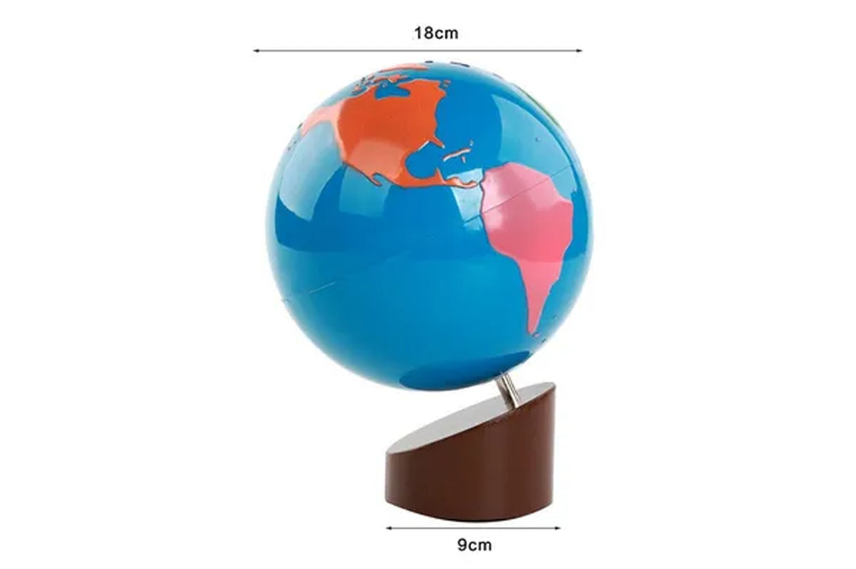 Montessori Teaching Aids World Globe Baby Toys Juguetes Para Bebés Wooden