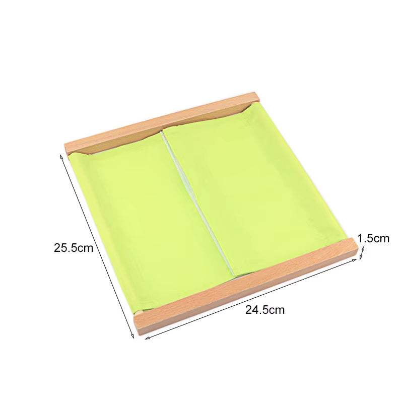 Montessori Baby Toy Dressing Cloth 1 Lot= 12Pcs with Wooden Frame Materials Teaching Aids Learning Education Preschool Training