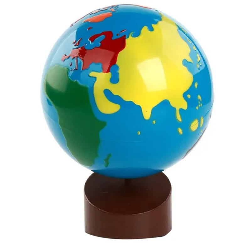 Montessori Teaching Aids World Globe Baby Toys Juguetes Para Bebés Wooden