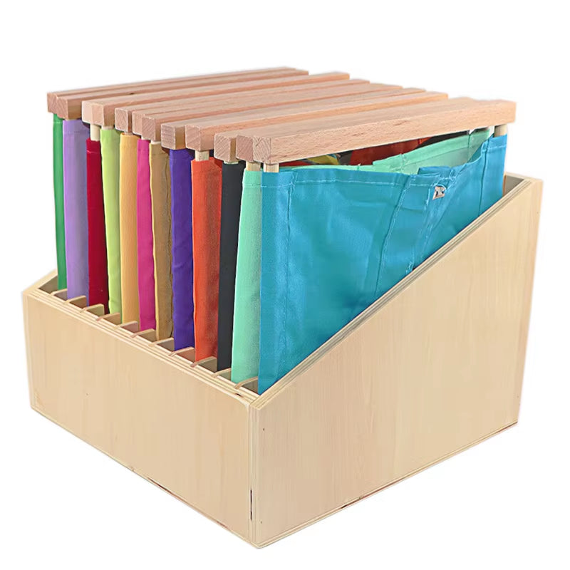 Montessori Baby Toy Dressing Cloth 1 Lot= 12Pcs with Wooden Frame Materials Teaching Aids Learning Education Preschool Training