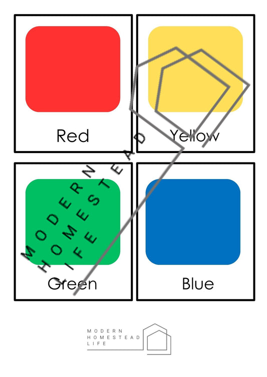 Color Matching Cards - Digital Download