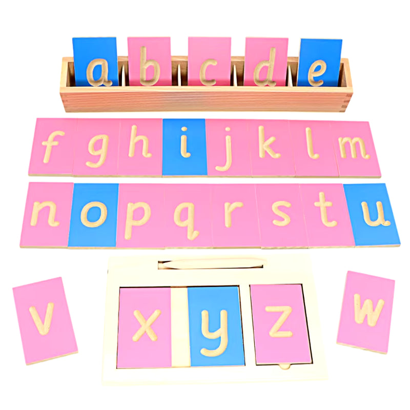 Montessori Writing Board with Pen Toys English Lowercase Letters Digitals 0-10 Numerical Computation Pen Training for Children