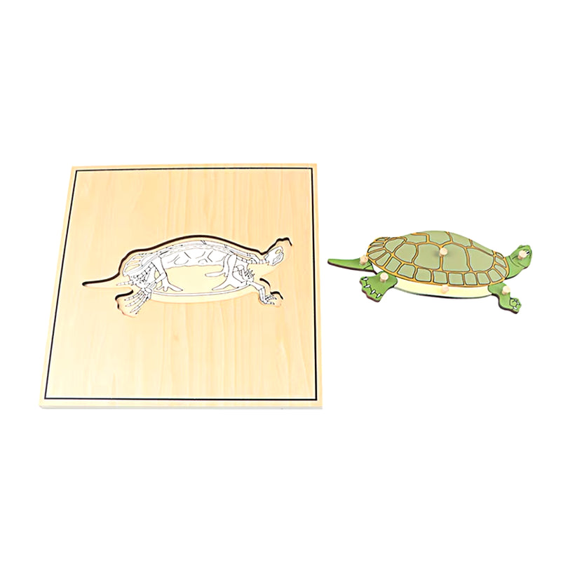 Children Educational Toys Montessori Materials Biology Wooden Skeleton Puzzle Frog Horse Tortiose Fish Bird Animal Toys for Boy