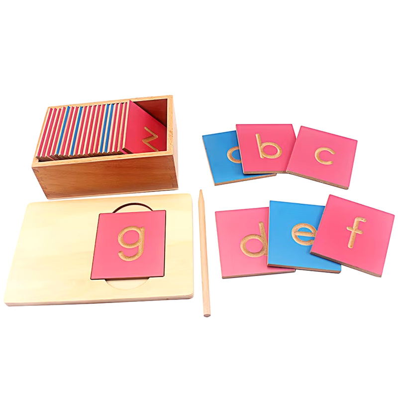 Montessori Writing Board with Pen Toys English Lowercase Letters Digitals 0-10 Numerical Computation Pen Training for Children