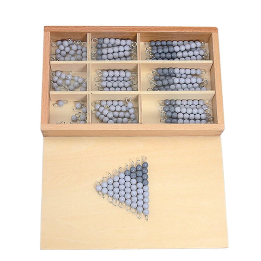 Montessori Wooden Checker Beads Board Colorful Black & White Grey Checker Board Beads Link Dragon & Reduce Dragon Game Baby Toys